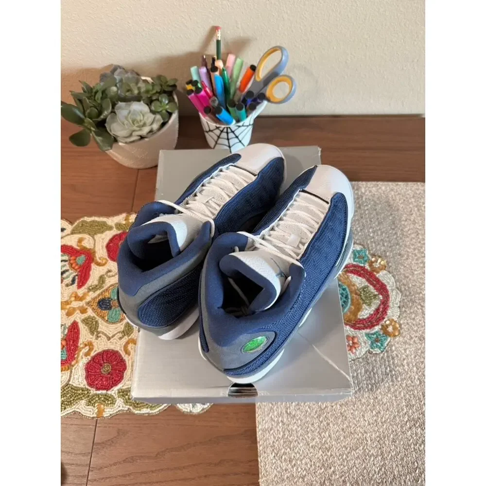 Jordan 13 Retro Flint 2020 Navy Blue University UNC White Wolf Grey 414571 404